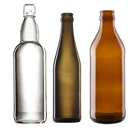 Butelki szklane wysokiej jakości o różnych pojemnościach