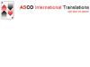 ASCO INTERNATIONAL TRANSLATIONS