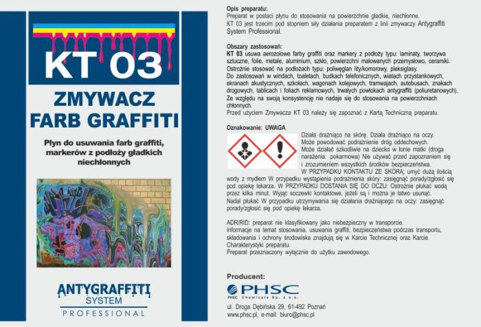 KT 03 - Zmywacz farb graffiti