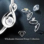 Kolekcja pierścionków z diamentami