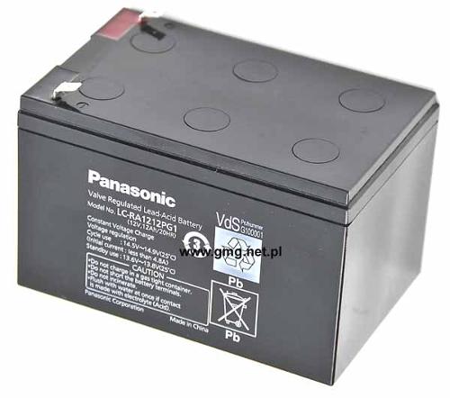 Akumulator PANASONIC agm żelowy 12V/12Ah LC-RA1212