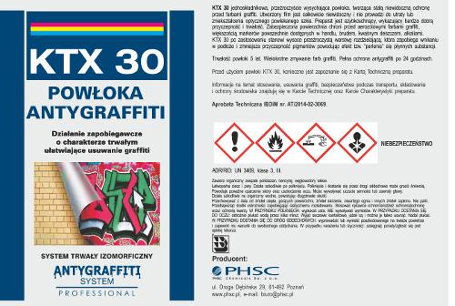 KTX 30 - Powłoka Antygraffiti  system trwały